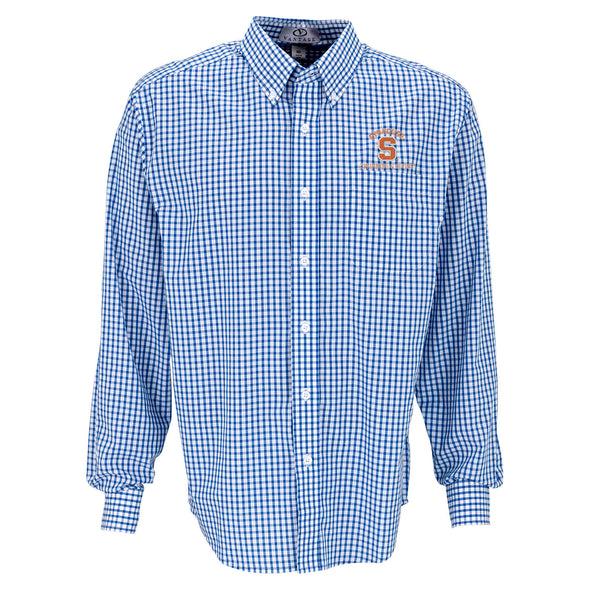 Vansport Syracuse Swimming & Diving Easy-Care Gingham Check Shirt