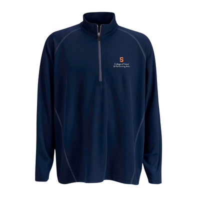 Vansport Syracuse College of Visual & Performing Arts Twill Knit 1/4 Zip Pullover