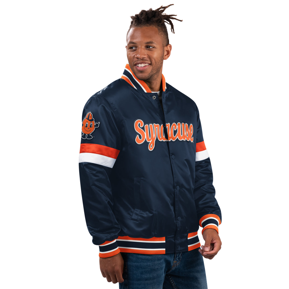 Satin starter jacket deals