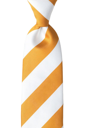 Cambridge Orange/White Striped Tie