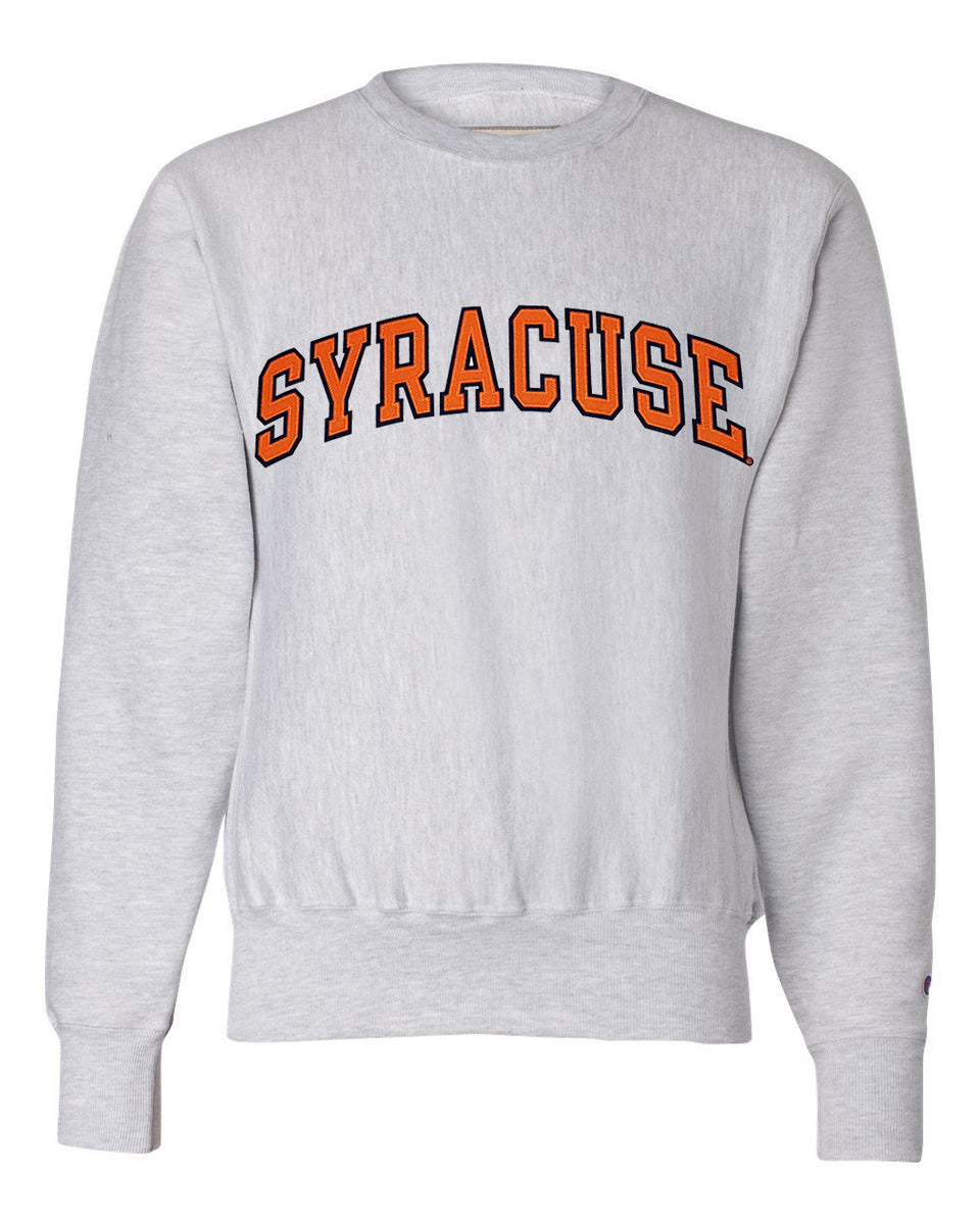 Champion 2 Color Heavyweight Reverse Weave Syracuse Twill Hoodie Silver Grey / X-Large