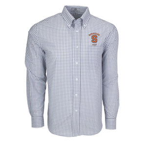 Vansport Syracuse Golf Easy-Care Gingham Check Shirt