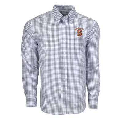 Vansport Syracuse Golf Easy-Care Gingham Check Shirt