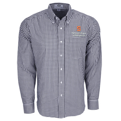 Vansport Syracuse Whitman School of Management Easy-Care Gingham Check Shirt