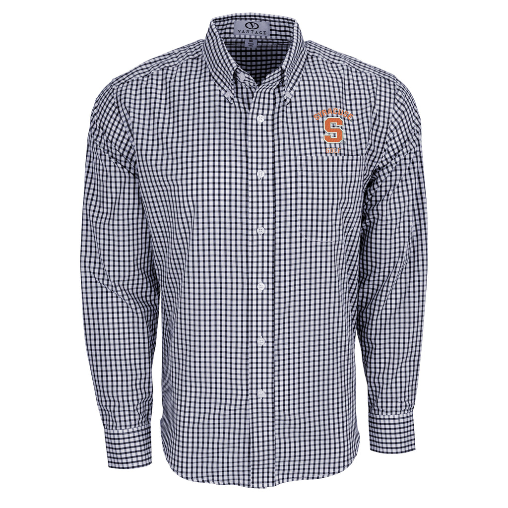 Vansport Syracuse Golf Easy-Care Gingham Check Shirt – The