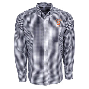 Vansport Syracuse Golf Easy-Care Gingham Check Shirt