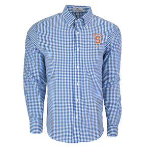 Vansport Syracuse Golf Easy-Care Gingham Check Shirt