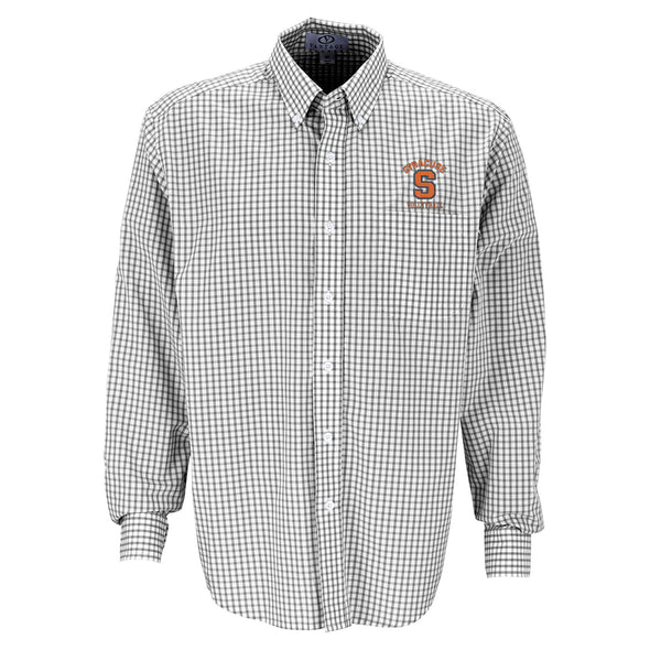 Vansport Syracuse Volleyball Easy-Care Gingham Check Shirt