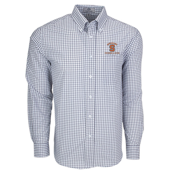 Vansport Syracuse Swimming & Diving Easy-Care Gingham Check Shirt