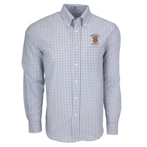 Vansport Syracuse Ice Hockey Easy-Care Gingham Check Shirt