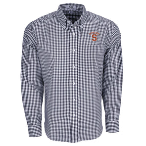 Vansport Syracuse Arc over Block S Easy-Care Gingham Check Shirt