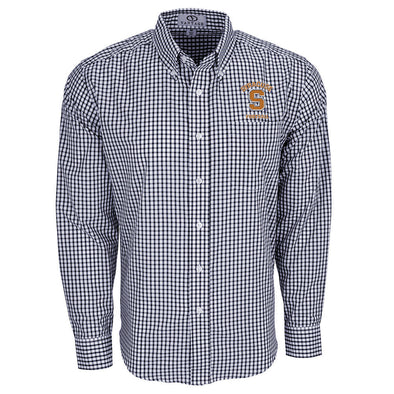 Vansport Syracuse Football Easy-Care Gingham Check Shirt