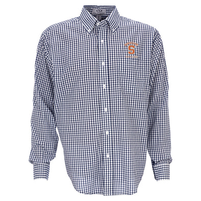 Vansport Syracuse Track & Field Easy-Care Gingham Check Shirt