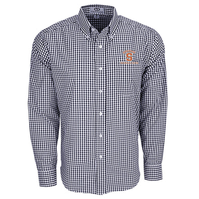 Vansport Syracuse Swimming & Diving Easy-Care Gingham Check Shirt