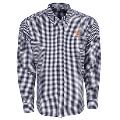 Vansport Syracuse Wrestling Easy-Care Gingham Check Shirt