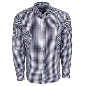Vansport Syracuse Newhouse School of Public Communications Easy-Care Gingham Check Shirt