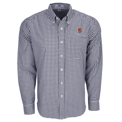Vansport Syracuse College of Arts & Sciences Easy-Care Gingham Check Shirt