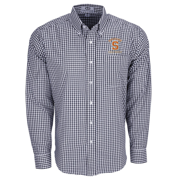 Vansport Syracuse Field Hockey Easy-Care Gingham Check Shirt