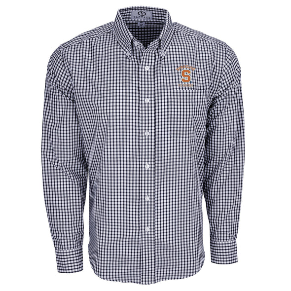 Vansport Syracuse Ice Hockey Easy-Care Gingham Check Shirt