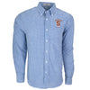 Vansport Syracuse Baseball Easy-Care Gingham Check Shirt