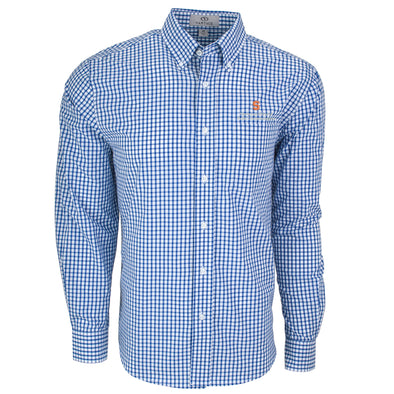 Vansport Syracuse Newhouse School of Public Communications Easy-Care Gingham Check Shirt
