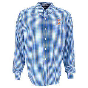 Vansport Syracuse Volleyball Easy-Care Gingham Check Shirt