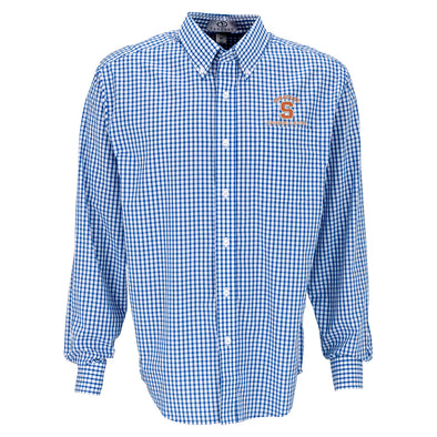 Vansport Syracuse Swimming & Diving Easy-Care Gingham Check Shirt