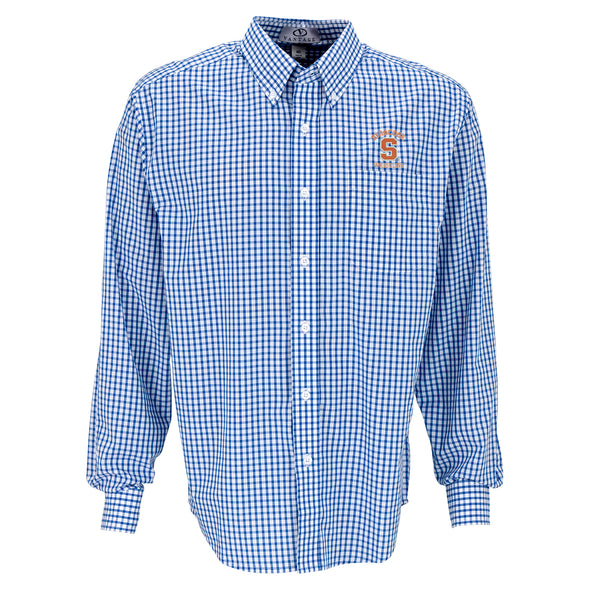 Vansport Syracuse Wrestling Easy-Care Gingham Check Shirt