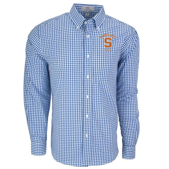 Vansport Syracuse Tennis Easy-Care Gingham Check Shirt