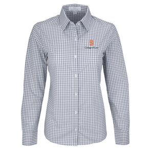 Vansport Ladies Syracuse College of Law Easy-Care Gingham Check Shirt