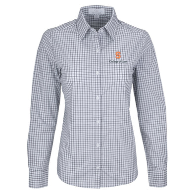 Vansport Ladies Syracuse College of Law Easy-Care Gingham Check Shirt