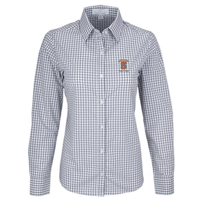 Vansport Ladies Syracuse Track & Field Easy-Care Gingham Check Shirt