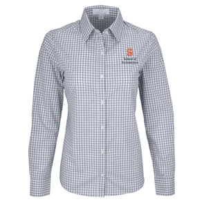 Vansport Ladies Syracuse School of Architecture Easy-Care Gingham Check Shirt