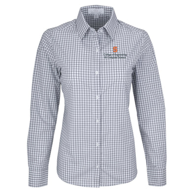 Vansport Ladies Syracuse College of Engineering & Computer Science Easy-Care Gingham Check Shirt