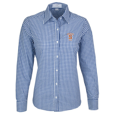 Vansport Ladies Syracuse Crew Easy-Care Gingham Check Shirt