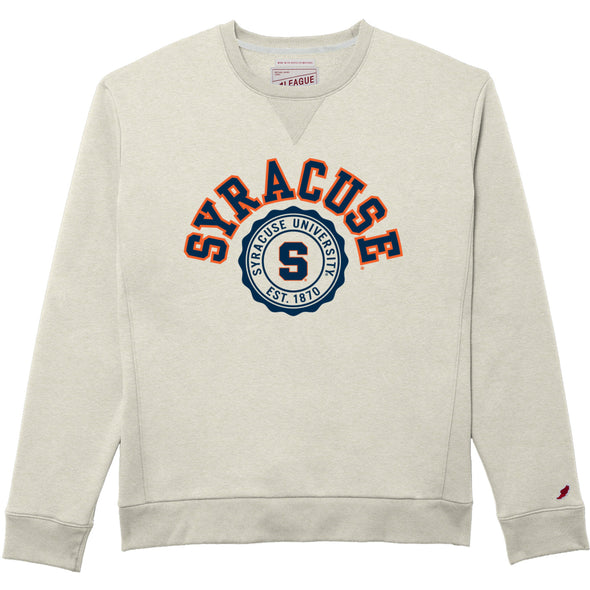 League Syracuse University Faux Seal 1991 Crew Neck Sweatshirt