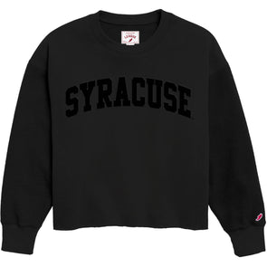 League Women's Syracuse Reverse Fleece Oversized Midi Pullover Sweatshirt