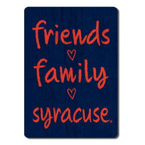 Legacy Syracuse Friends Family Wooden Magnet
