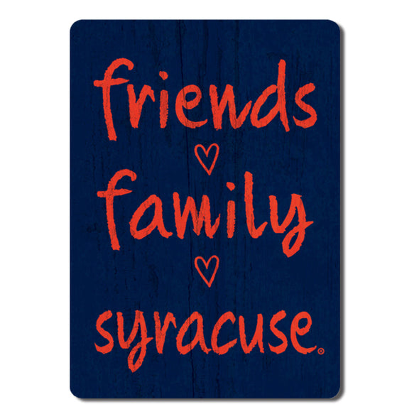 Legacy Syracuse Friends Family Wooden Magnet