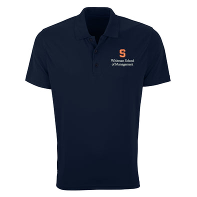 Vansport Syracuse Whitman School of Management Omega Mesh Tech Polo