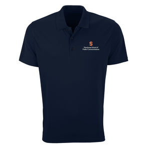 Vansport Syracuse Newhouse School of Public Communications Omega Mesh Tech Polo