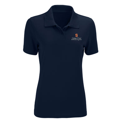 Vansport Ladies Syracuse College of Visual & Performing Arts Omega Mesh Tech Polo