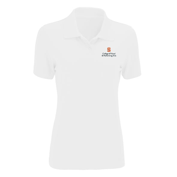 Vansport Ladies Syracuse College of Visual & Performing Arts Omega Mesh Tech Polo