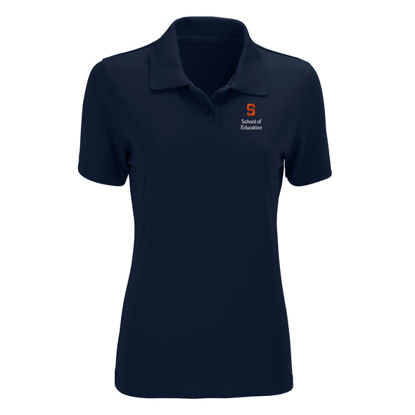 Vansport Ladies Syracuse School of Education Omega Mesh Tech Polo