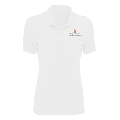 Vansport Ladies Syracuse Newhouse School of Public Communications Omega Mesh Tech Polo