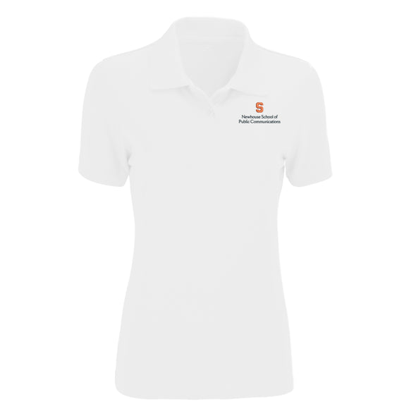 Vansport Ladies Syracuse Newhouse School of Public Communications Omega Mesh Tech Polo