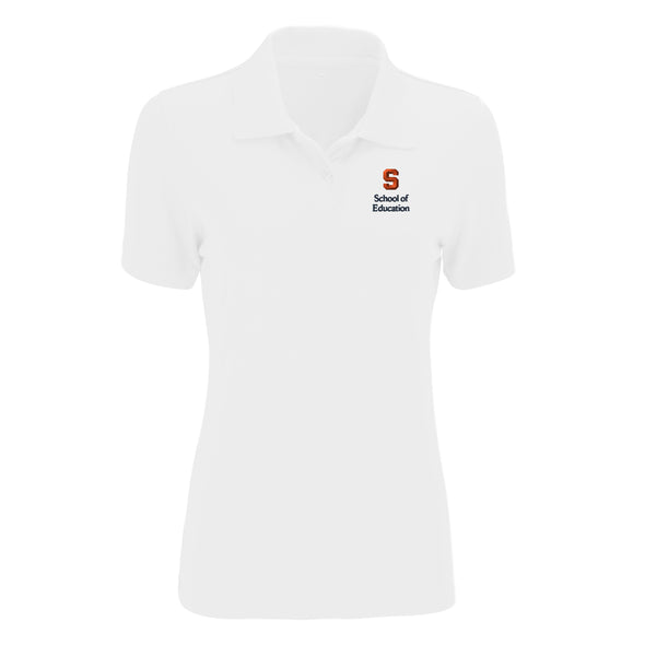 Vansport Ladies Syracuse School of Education Omega Mesh Tech Polo