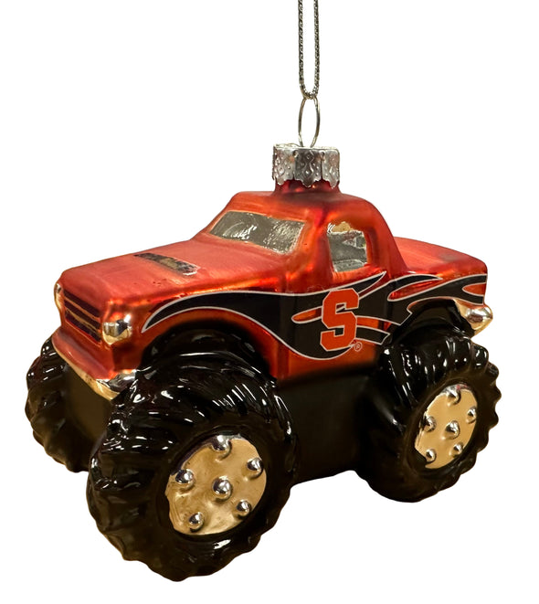 Forever Collectibles Syracuse Blown Glass Monster Truck Ornament
