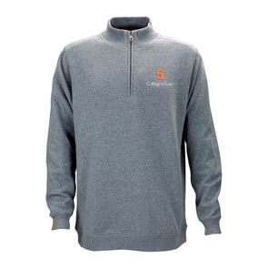 Vansport Syracuse College of Law Premium Cotton 1/4 Zip Fleece Pullover