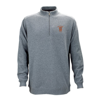 Vansport Syracuse Crew Premium Cotton 1/4 Zip Fleece Pullover